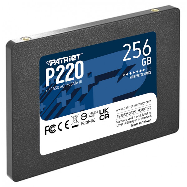 Фото - SSD-накопитель внутренний Patriot P220 256GB 2.5" SATAIII TLC (P220S256G25)