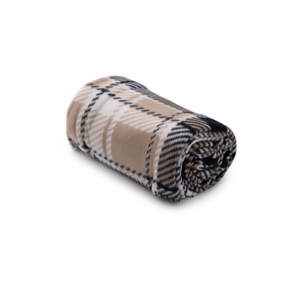 Фото - Плед односпальный Ardesto Fleece 130x160 см клетка коричневая (ART0703PB)