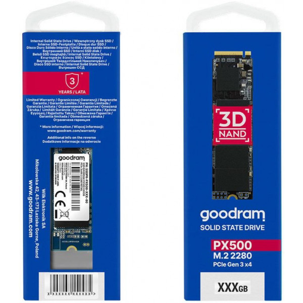 Фото - SSD-накопитель внутренний Goodram M.2 1TB PX500 G3 NVMe PCIe 4.0 2280 (SSDPR-PX500-01T-80-G3)