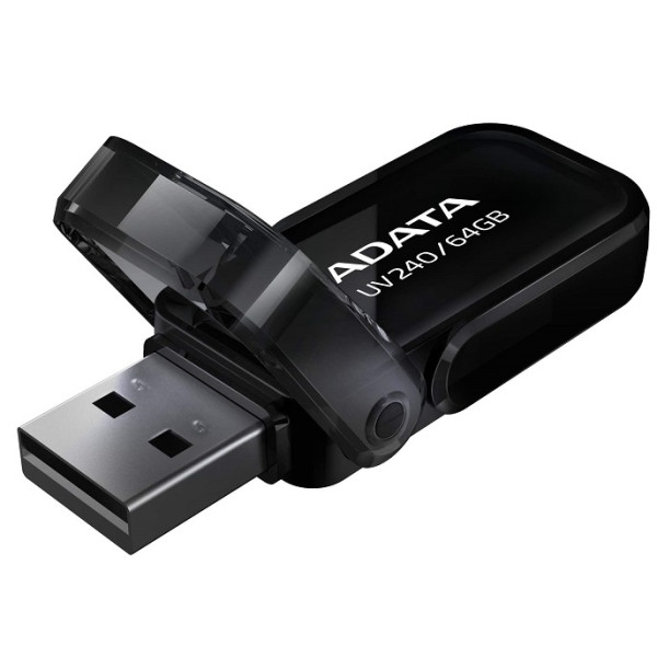 Фото - Флеш USB ADATA UV240 64GB USB 2.0 Black (AUV240-64G-RBK)