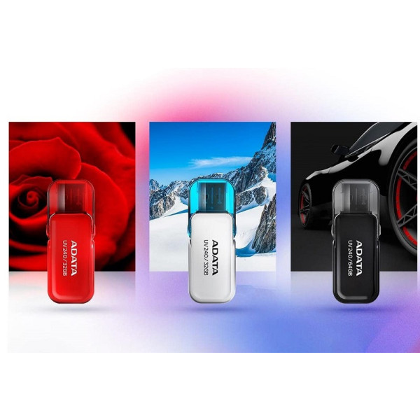 Фото - Флеш USB ADATA UV240 64GB USB 2.0 Black (AUV240-64G-RBK)