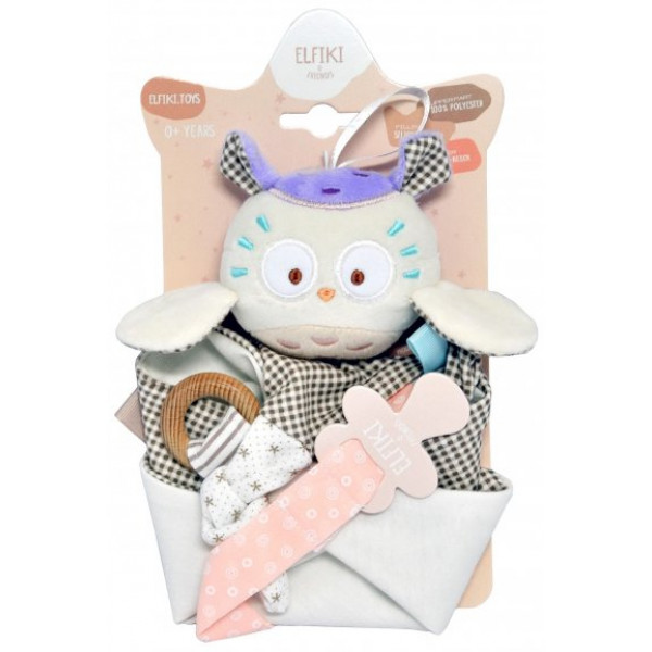 Фото - Погремушка ELFIKI сова Mия (ІГ-0108)