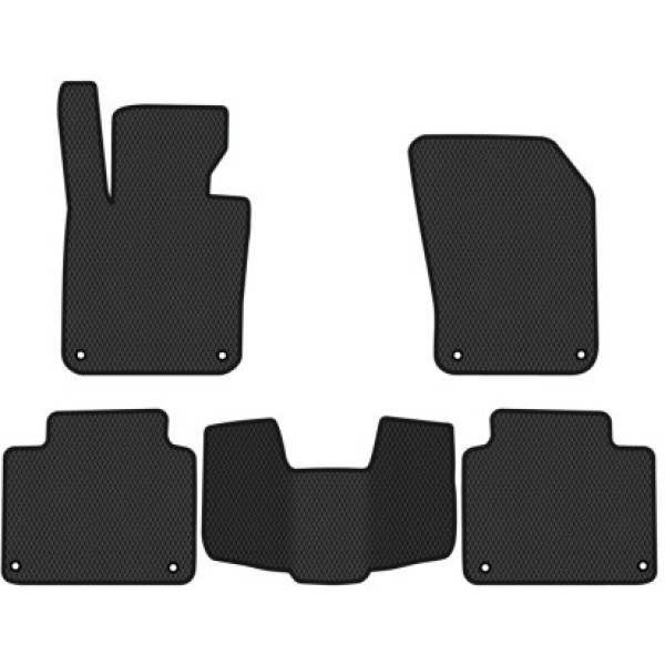 Фото - Коврики ворсовые в салон авто EVAtech Premium для Volvo V90 Cross Country 2016 2 поколение Combi EU черный кант (VV41348C5VL8VPB)