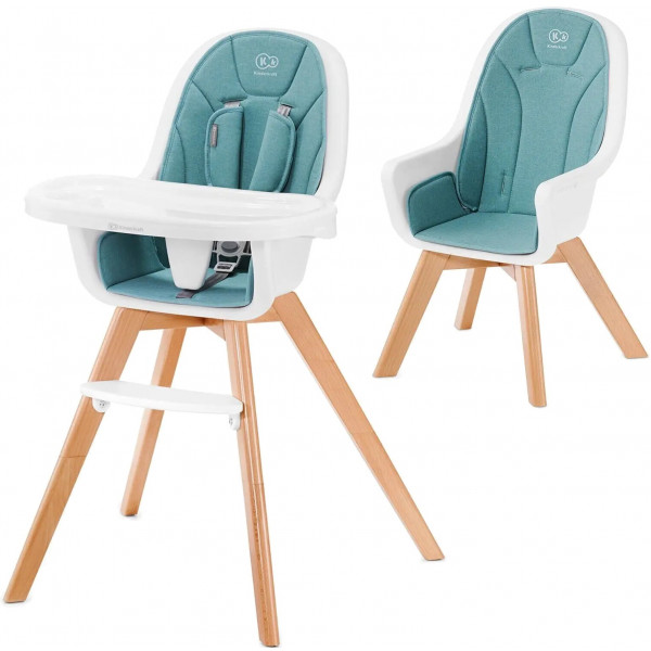 Фото - Стульчик для кормления классический Kinderkraft Tixi Turquoise (KKKTIXITRQ0000)