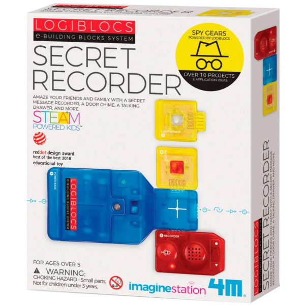 Фото - Электронный конструктор 4М Logiblocs Записывающие устройства (00-06808)