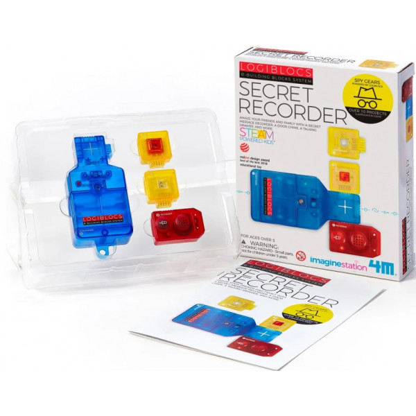 Фото - Электронный конструктор 4М Logiblocs Записывающие устройства (00-06808)