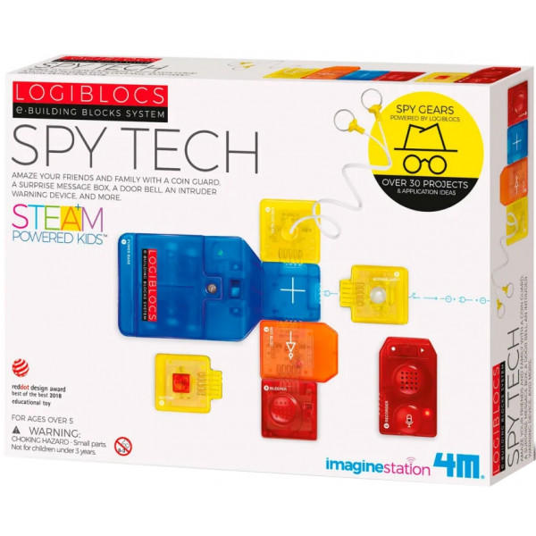 Фото - Электронный конструктор 4М Logiblocs Шпионские гаджеты (00-06805) Фото - Электронный конструктор 4М Logiblocs Шпионские гаджеты (00-06805)