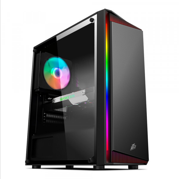 Фото - Корпус 1stPlayer RB-4-1G6-BK Black без БП