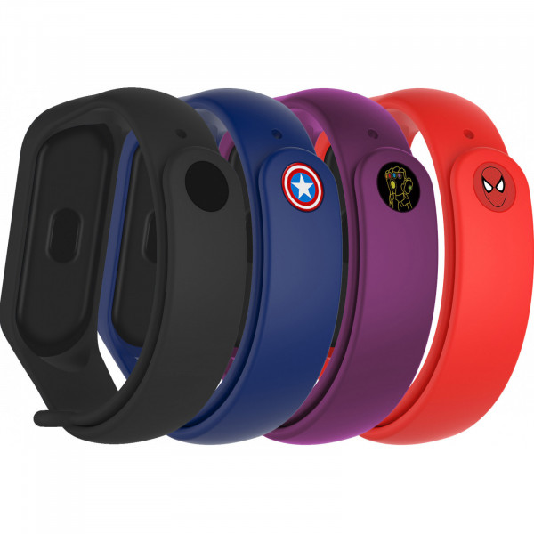 Фото - Ремешок для фитнес-браслета Armorstandart for Xiaomi Mi Band 7/6/5 Superhero Edition 2 4 шт. (ARM77060)