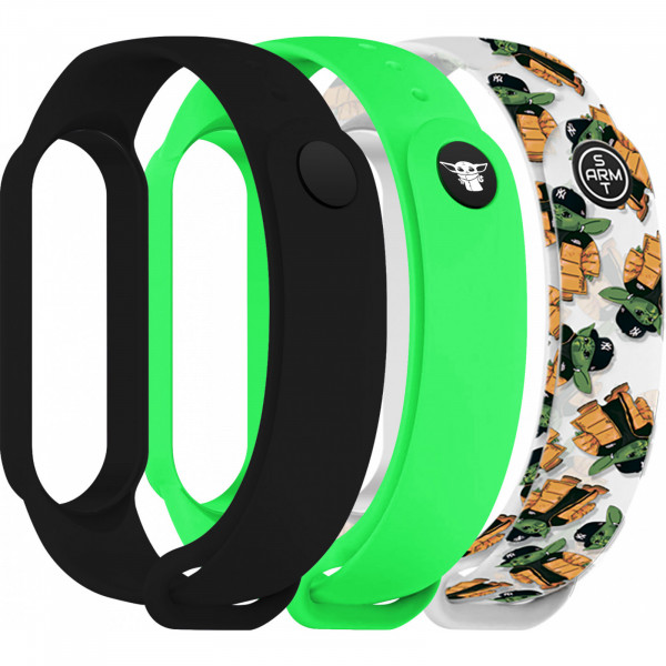 Фото - Ремешок для фитнес-браслета Armorstandart for Xiaomi Mi Band 7/6/5 This-is-the-Way BY 3 шт. (ARM77047)