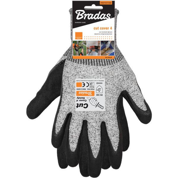 Фото - Перчатки садовые BRADAS от порезов CUT COVER 4, размер 10 (RWCC4SN10)