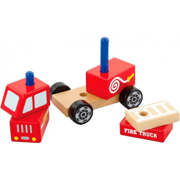 Фото - Пирамидка Viga Toys Пожарная машинка (50203FSC)