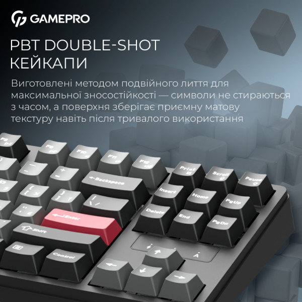 Фото - Клавиатура беспроводная игровая GamePro Asgard Ragnar Keychron Super Black (MK285BK)