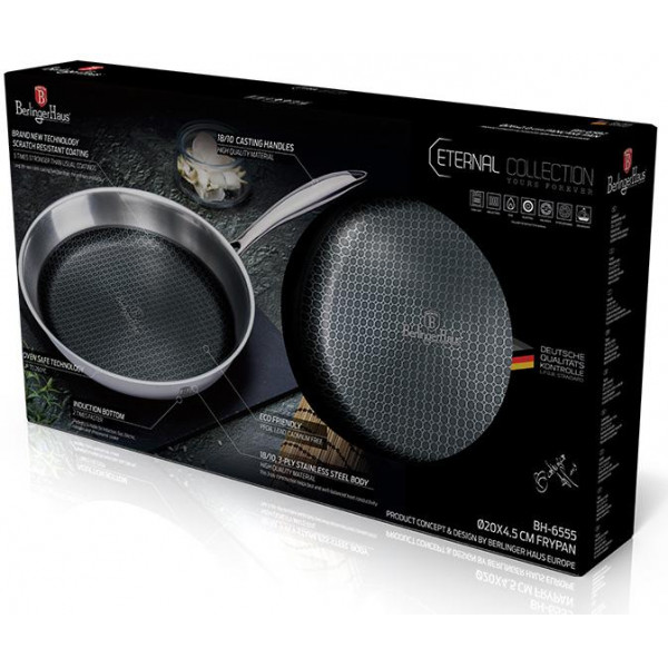 Фото - Сковорода универсальная BerlingerHaus 20 см  (BH 6555)