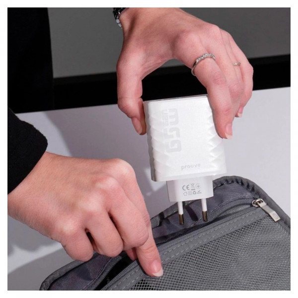 Фото - Сетевое зарядное устройство Proove Speed Surge Gan 65W (USB + 2 Type-C) (WCSS60120002)