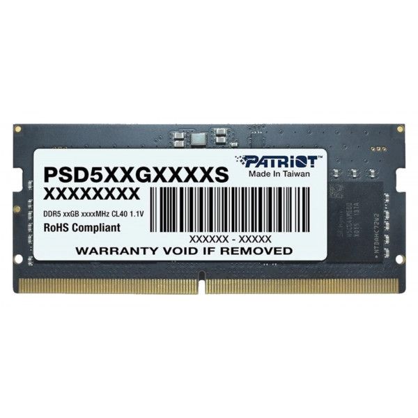 Фото - Память DDR Patriot SO-DIMM DDR5 8GB/4800 Signature Line (PSD58G480041S)