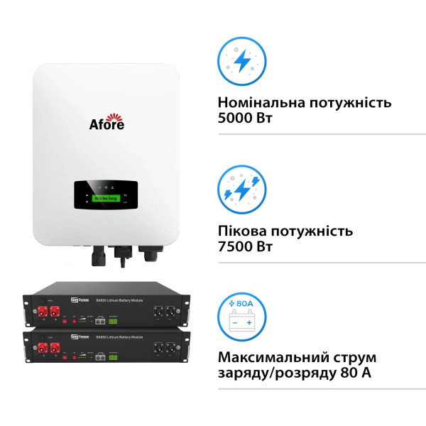 Фото - Система хранения энергии Afore AF5K-SL-2DY4.8K-LFP