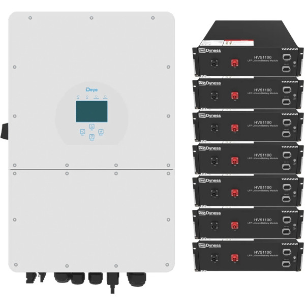Фото - Система хранения энергии Deye SUN-20K-SG01HP3-EU-AM2-HV51100-7-35.84kW-LFP