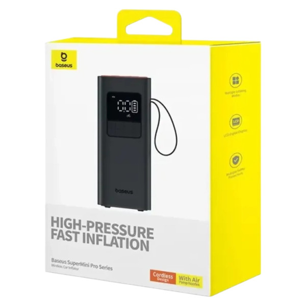 Фото - Автокомпрессор Baseus Super Mini Pro Series Wireless Car Inflator (C11159300111-00)