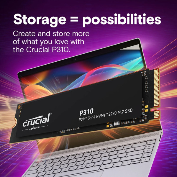 Фото - SSD-накопитель внутренний Crucial Micron P310 1TB PCIe 4.0 x4 NVMe M.2 (CT1000P310SSD8)