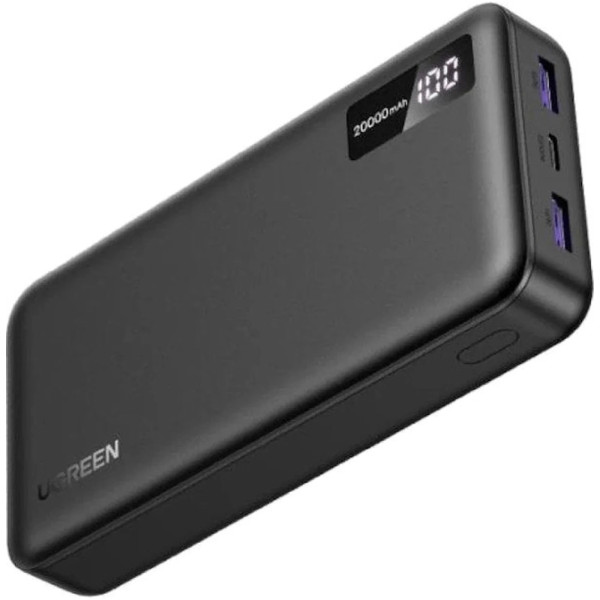 Фото - Батарея мобильная UGREEN PB312 20000mAh 20W 2xUSB-A+USB-C PD Black (25683)