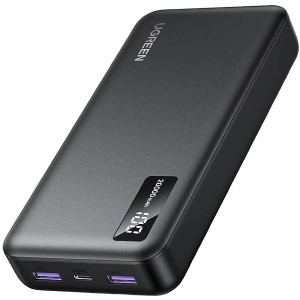 Фото - Батарея мобильная UGREEN PB312 20000mAh 20W 2xUSB-A+USB-C PD Black (25683)