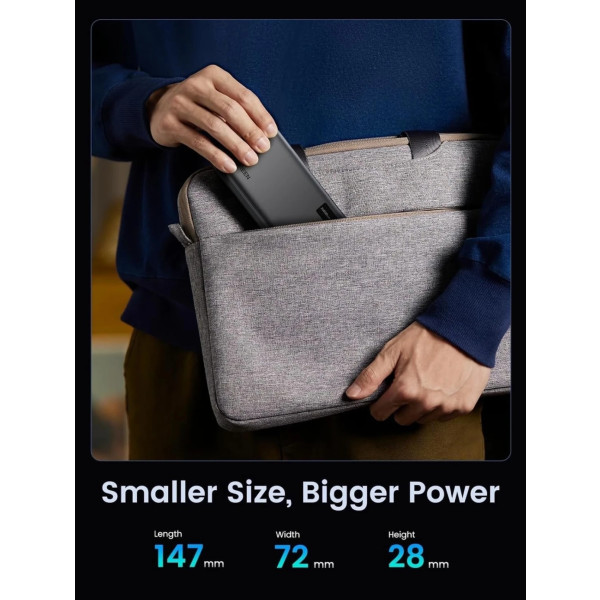 Фото - Батарея мобильная UGREEN PB312 20000mAh 20W 2xUSB-A+USB-C PD Black (25683)