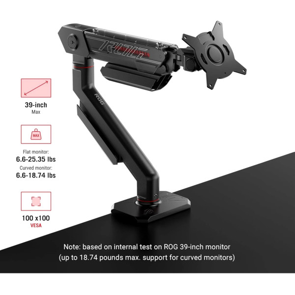 Фото - Крепление настольное Asus ROG Ergo Monitor Arm AAS01 (90LA00Q0-B01170)