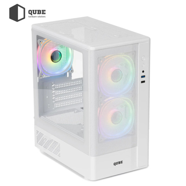 Фото - Корпус QUBE GEON ARGB White (GEON_GWNU3)