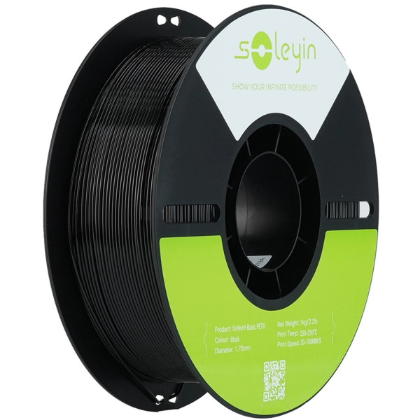 Фото - Нитка для PETG-картриджа Creality Filament Soleyin 1.75 мм черный (3301030163)
