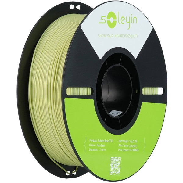 Фото - Нитка для PETG-картриджа Creality Filament Soleyin 1.75 мм зеленый папоротник (3301030162)