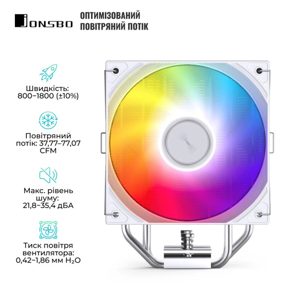 Фото - Процессорный кулер Jonsbo CB40 White
