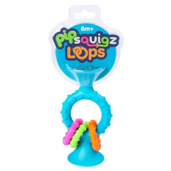 Фото - Погремушка Fat Brain Toys pipSquigz Loops бирюзовый (F166ML)