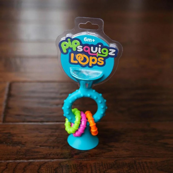 Фото - Погремушка Fat Brain Toys pipSquigz Loops бирюзовый (F166ML)