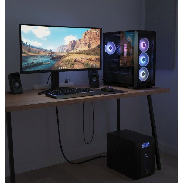 Фото - Источник бесперебойного питания Ritar RTM2000 (1200W) Proxima-D Q1 (RTM2000D)