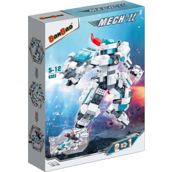 Фото - Пластиковый конструктор Banbao "Mech 2" Звездный полицейский (297 элм.) (6323) Фото - Пластиковый конструктор Banbao "Mech 2" Звездный полицейский (297 элм.) (6323)