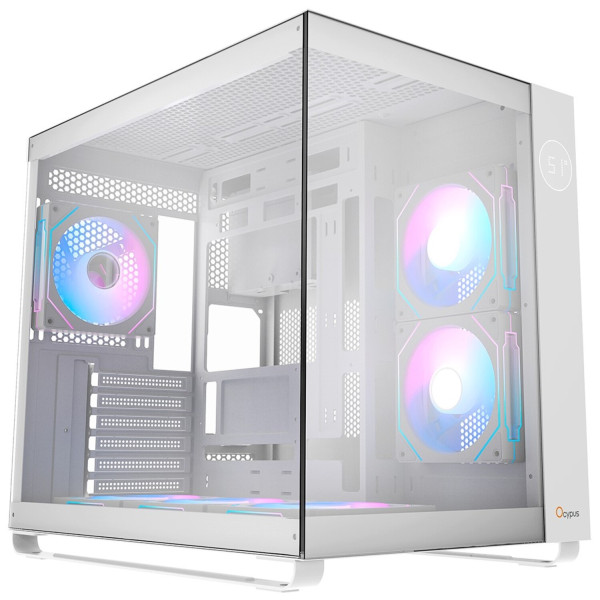 Фото - Корпус OCYPUS ATX W/O PSU IOTA C70 WH ARGB (IOTA-C70-WHD600XX-GL)