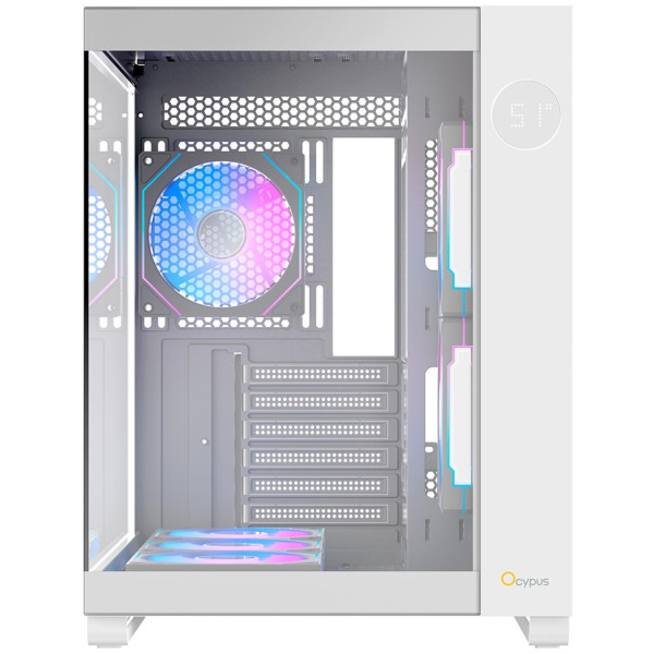 Фото - Корпус OCYPUS ATX W/O PSU IOTA C70 WH ARGB (IOTA-C70-WHD600XX-GL)