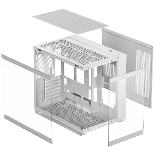 Фото - Корпус OCYPUS ATX W/O PSU IOTA C70 WH ARGB (IOTA-C70-WHD600XX-GL)