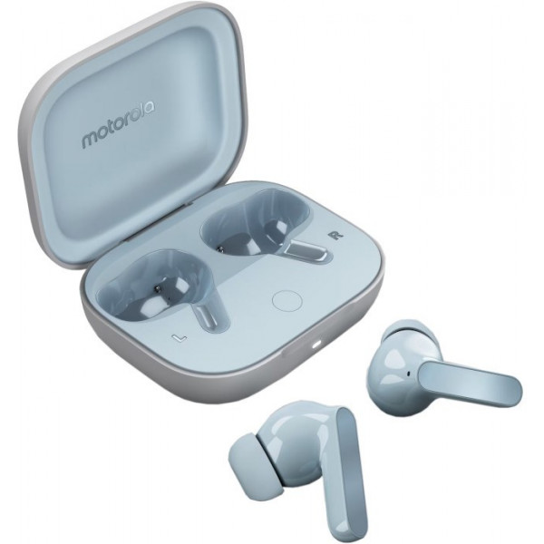Фото - Наушники вкладыши беспроводные TWS Motorola Moto Buds Glacier Blue (PG38C05749)