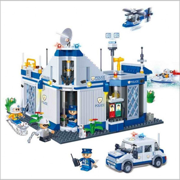 Фото - Пластиковый конструктор Banbao "Полиция" Полицейский отдел (718 элм.) (8341)