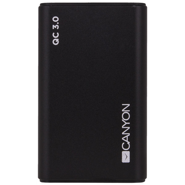 Фото - Батарея мобильная Canyon 10000mAh Black QC3.0 (H2CNDTPBQC10B/CND-TPBQC10B)