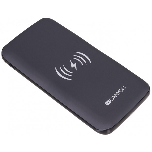 Фото - Батарея мобильная Canyon 8000mAh Wireless 5W Black (OSCNSTPBW8B/CNS-TPBW8B)