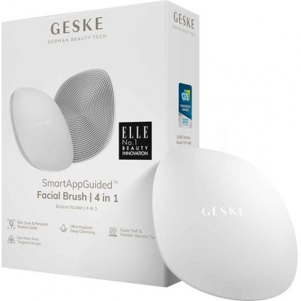 Фото - Щетка для чистки лица GESKE Facial Brush 4 в 1 белый (GK000018WH01)