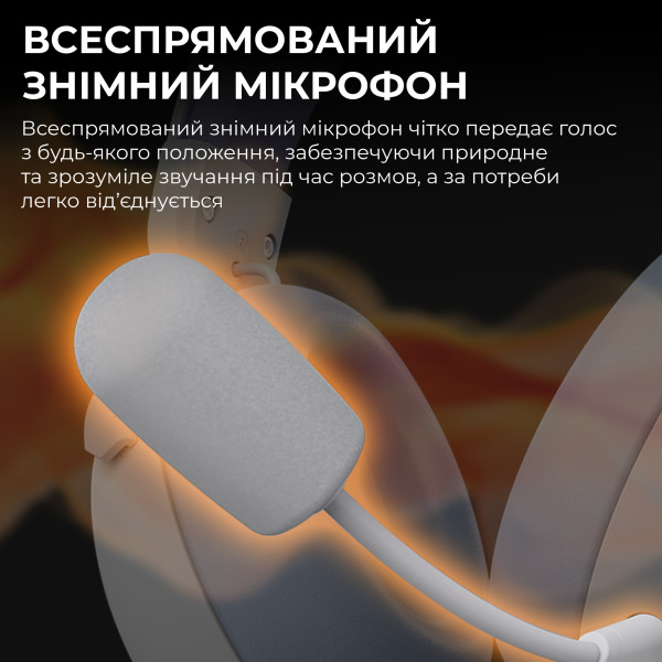 Фото - Гарнитура беспроводная игровая Ajazz AHM08 MAX 3-Mode White (AHM08-MAX-PWB)