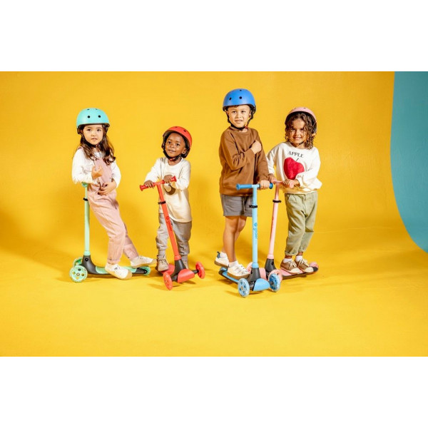 Фото - Трёхколёсный самокат YVolution YGlider Kiwi Розовый (Y101260)