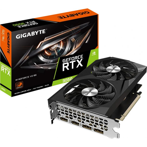 Фото - Видеокарта Gigabyte GeForce RTX 3050 WINDFORCE V2 8G (GV-N3050WF2V2-8GD) Фото - Видеокарта Gigabyte GeForce RTX 3050 WINDFORCE V2 8G (GV-N3050WF2V2-8GD)