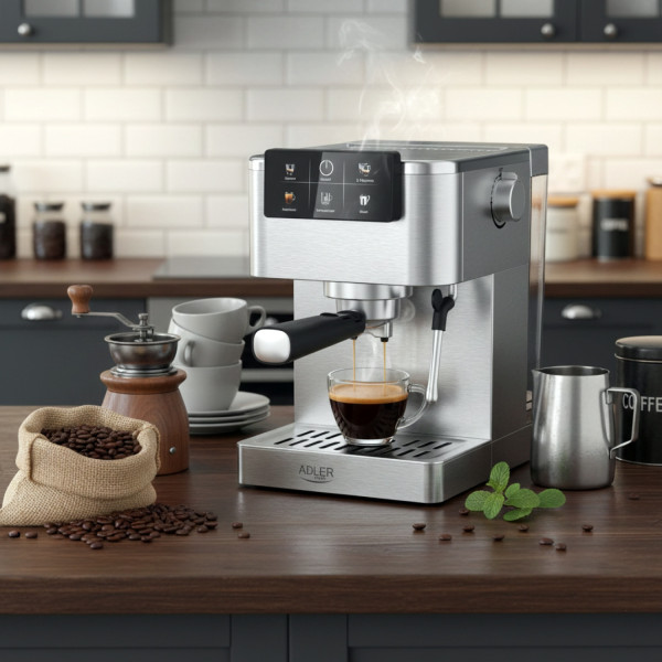 Фото - Кофеварка рожковая Adler AD 4390