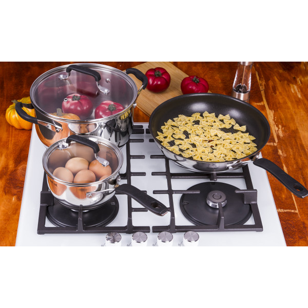 Фото - Набор посуды Tefal G7155S14 Cook&Cool 5 пр сковорода 28 см,16/24 см