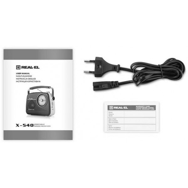 Фото - Радиоприемник REAL-EL X-540 Black-Yellow